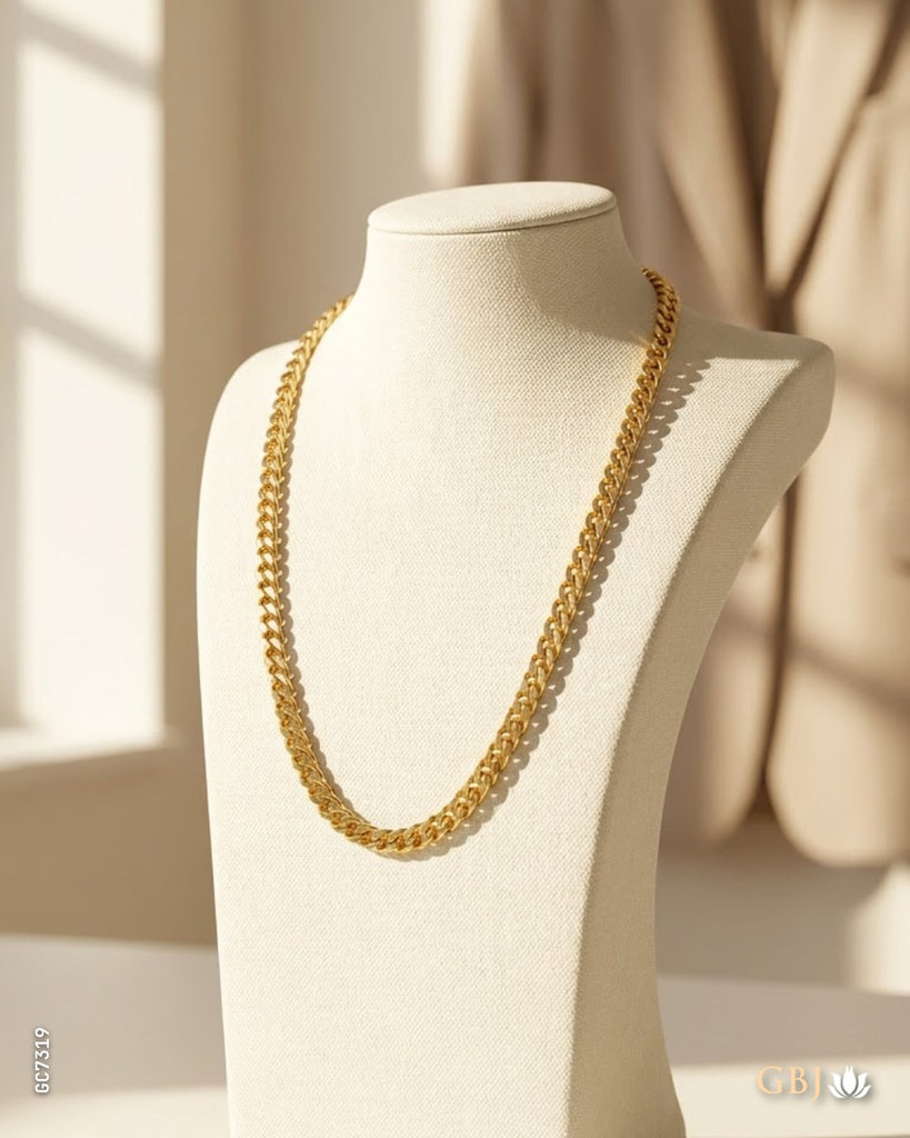 22K Yellew Gold Majestic Cuban Chain