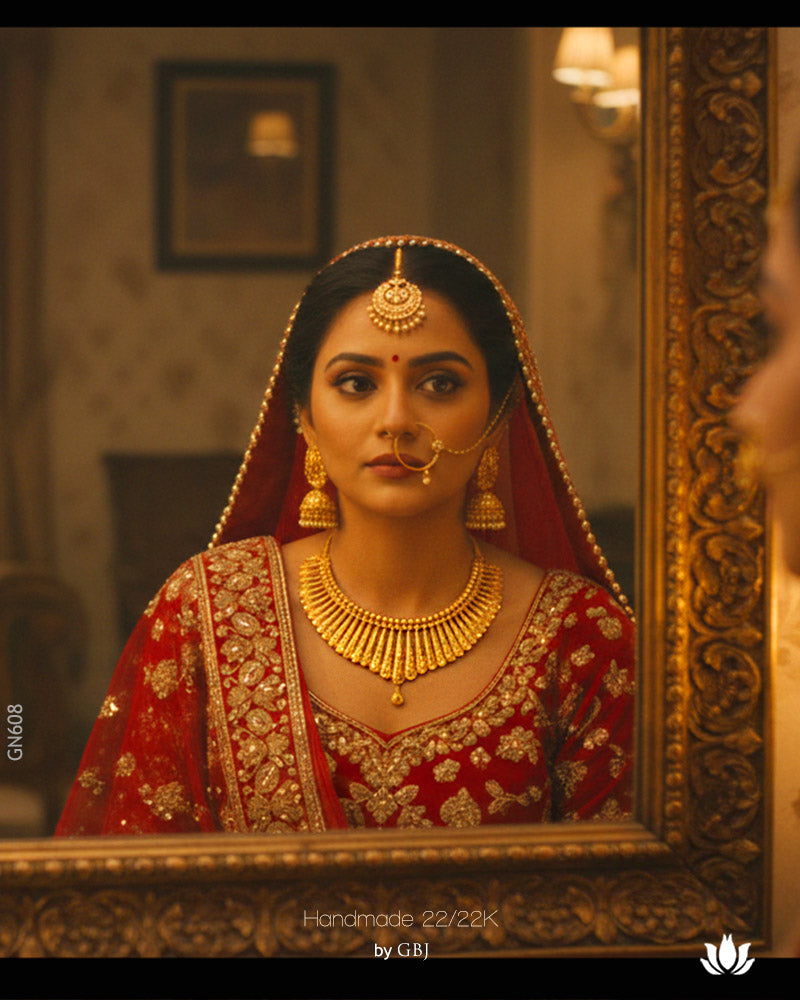 22K Yellow Gold Traditional Handmade Necklace