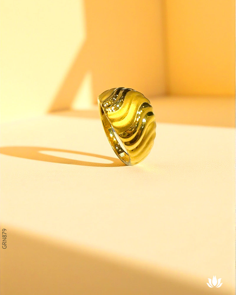 22K Yellow Gold Unique  Ring