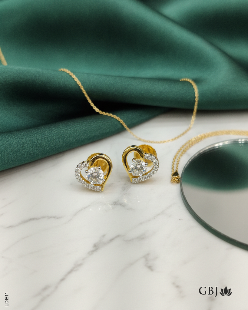 14K Lab-Grown Diamond Elegant Heart Tops