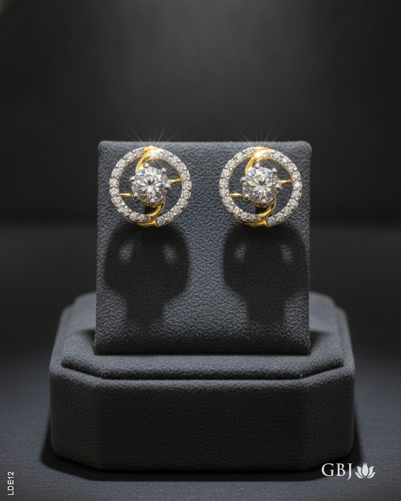 14K Lab-Grown Diamond Floating Halo Tops