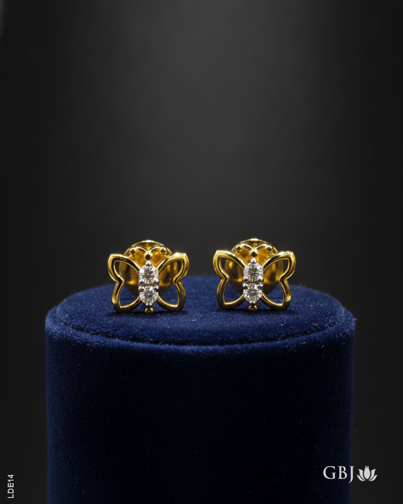 14K Lab-Grown Diamond Butterfly Tops