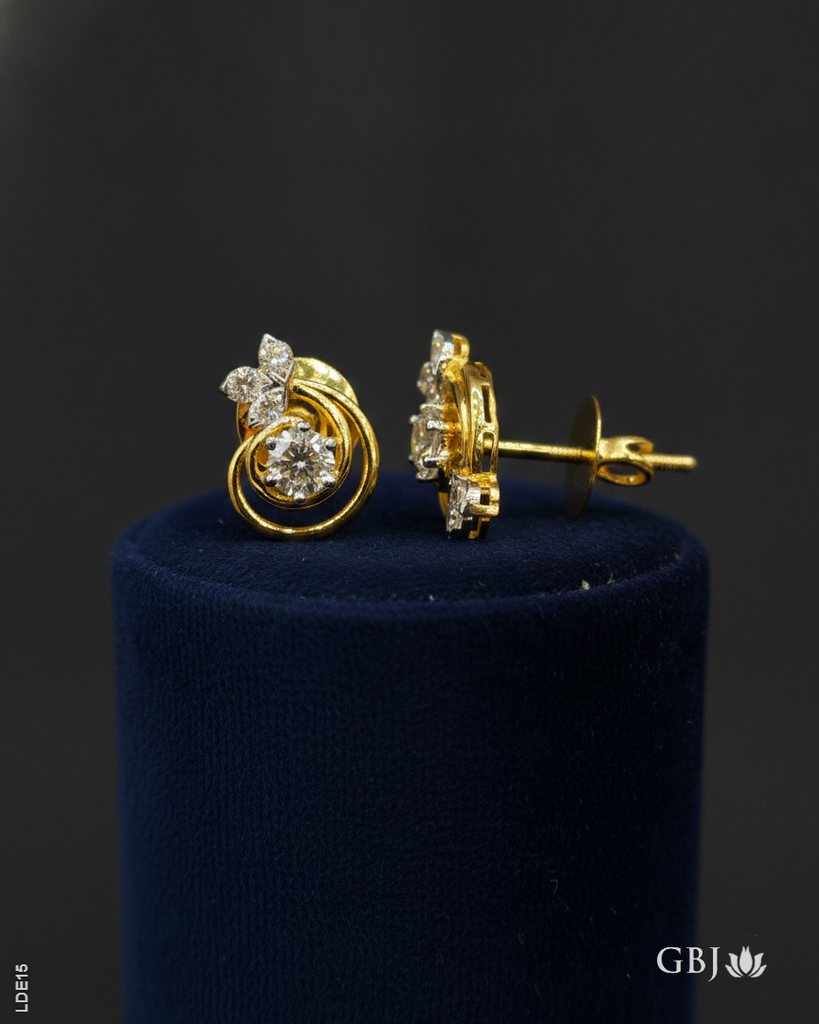 14K Lab-Grown Diamond Floral-Inspired Tops