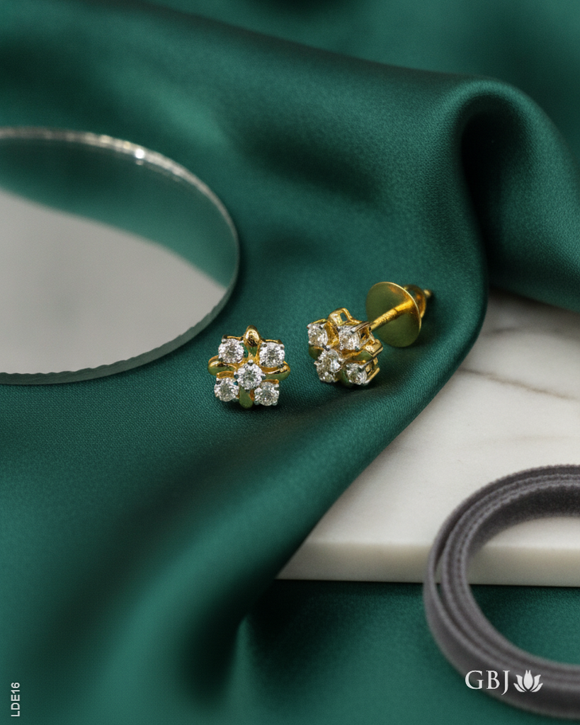 14K Lab-Grown Diamond Floral Cluster Tops