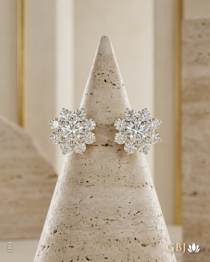 14K Lab-Grown Diamond Solstice Floral Tops E-F / VS