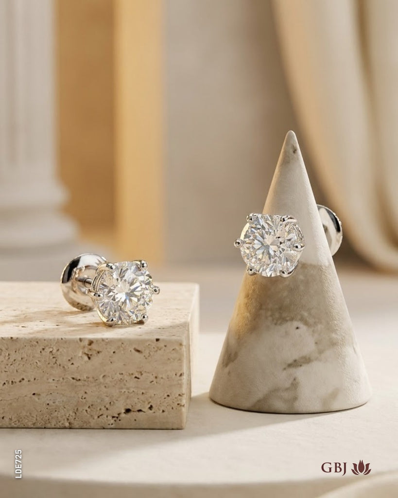 14K Lab-Grown Diamond Classic Solitaire Tops G/VVS-2