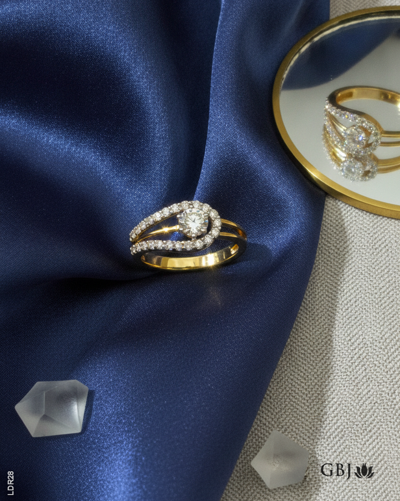 14K Lab-Grown Diamond Infinity Loop Ring