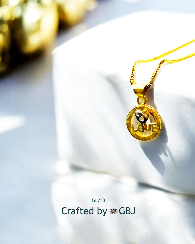 18K Real Gold Love Locket