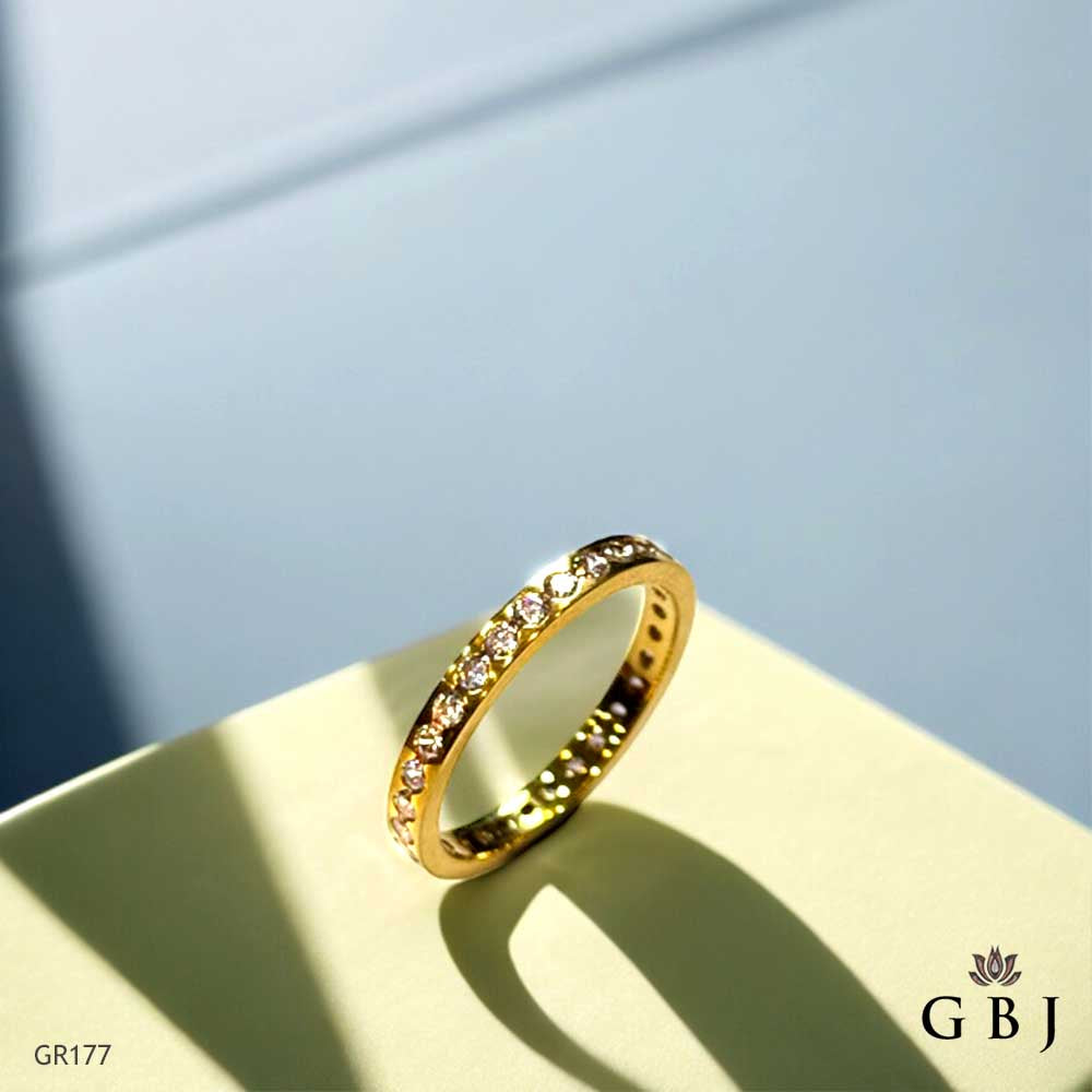 22K Real Gold Swarovski  Challa Ring